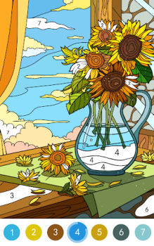 Herunterladen Daily Coloring Paint by Number Brettspiele für Android Bildschirmfoto 2