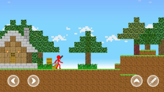 Herunterladen Red Stickman Parkour Fighter Abenteuer für Android Bildschirmfoto 2