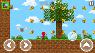 Herunterladen Red Stickman Parkour Fighter Abenteuer für Android Bildschirmfoto 3
