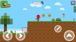 Herunterladen Red Stickman Parkour Fighter Abenteuer für Android Bildschirmfoto 4