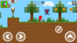 Herunterladen Red Stickman Parkour Fighter Abenteuer für Android Bildschirmfoto 5