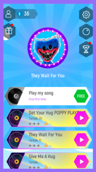 Herunterladen Poppy Playtime Scary Tiles Hop Musik für Android Bildschirmfoto 2