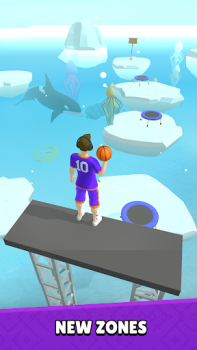 Herunterladen Hoop World: Flip Dunk Game 3D Sport Spiele für Android Bildschirmfoto 3