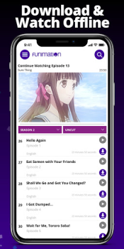 Herunterladen Funimation Unterhaltung für Android Bildschirmfoto 4