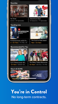Herunterladen Sling TV: Live TV + Freestream Unterhaltung für Android Bildschirmfoto 5