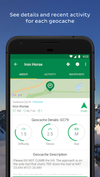 Herunterladen Geocaching® Gesundheit & Fitness für Android Bildschirmfoto 3