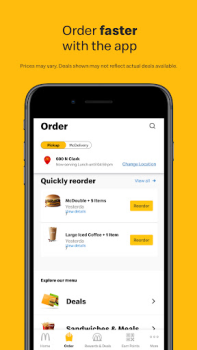 Herunterladen McDonald's Essen & Trinken für Android Bildschirmfoto 2
