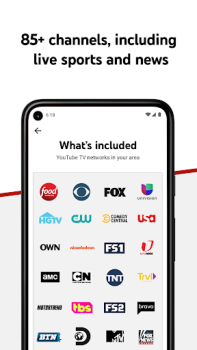 Herunterladen YouTube TV: Live TV & more Unterhaltung für Android Bildschirmfoto 2