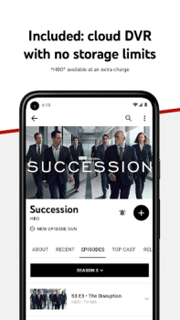 Herunterladen YouTube TV: Live TV & more Unterhaltung für Android Bildschirmfoto 4