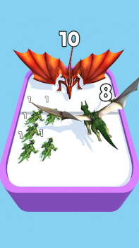 Herunterladen Merge Master: Dino Spiele Arkade für Android Bildschirmfoto 2