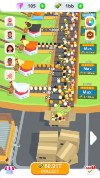 Herunterladen Eierfabrik-Idle Simulatoren für Android Bildschirmfoto 2