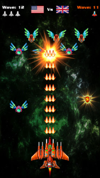 Herunterladen Galaxy Attack: Alien Shooting Arkade für Android Bildschirmfoto 2
