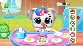 Herunterladen Einhorn Babypflege - Ponyspiel Lernen für Android Bildschirmfoto 4