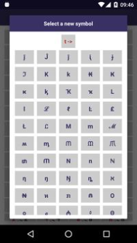Herunterladen Text converter (текст символам Personalisierung für Android Bildschirmfoto 7