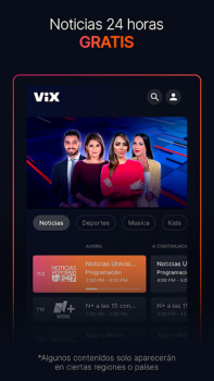 Herunterladen ViX: TV, Deportes y Noticias Unterhaltung für Android Bildschirmfoto 4