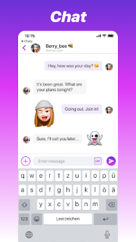 Herunterladen Chaty - Chat & Make Friends Soziales für Android Bildschirmfoto 2
