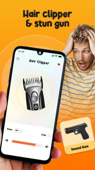 Herunterladen Haircut prank, air horn & fart Unterhaltung für Android Bildschirmfoto 3