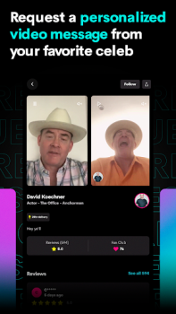 Herunterladen Cameo – Persönliche Starvideos Soziales für Android Bildschirmfoto 3