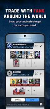 Herunterladen Topps® NHL SKATE™ Card Trader Sport für Android Bildschirmfoto 3