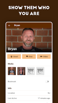 Herunterladen GROWLR: Gay Bears Near You Soziales für Android Bildschirmfoto 5