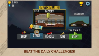 Herunterladen Hill Climb Racing Rennen für Android Bildschirmfoto 5