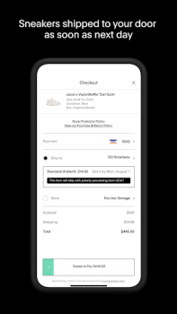 Herunterladen GOAT – Sneakers & Apparel Einkaufen für Android Bildschirmfoto 7