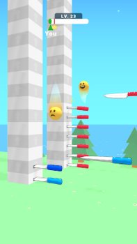 Herunterladen Ball Up: Knife Racing Aktion für Android Bildschirmfoto 2