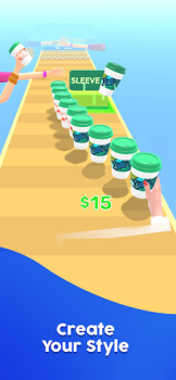 Herunterladen Coffee Stack Rennen für Android Bildschirmfoto 2