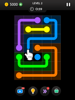 Herunterladen Dot Knot - Line & Color Puzzle Puzzle-Spiele für Android Bildschirmfoto 7