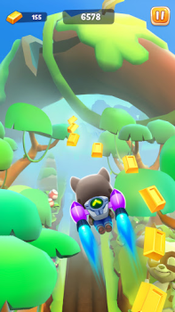 Herunterladen Talking Tom Time Rush Aktion für Android Bildschirmfoto 3