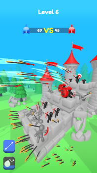 Herunterladen Merge Archers: Burgabwehr Arkade für Android Bildschirmfoto 2