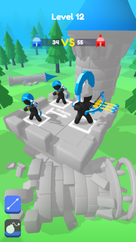 Herunterladen Merge Archers: Burgabwehr Arkade für Android Bildschirmfoto 3