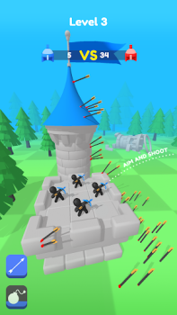 Herunterladen Merge Archers: Burgabwehr Arkade für Android Bildschirmfoto 5