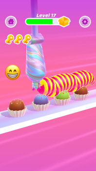 Herunterladen Perfect Cream: Cake Games Arkade für Android Bildschirmfoto 3