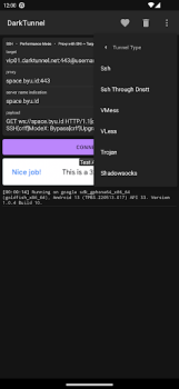 Herunterladen DarkTunnel - SSH DNSTT V2Ray Werkzeuge für Android