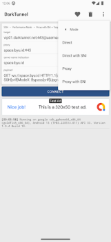 Herunterladen DarkTunnel - SSH DNSTT V2Ray Werkzeuge für Android Bildschirmfoto 4