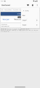 Herunterladen DarkTunnel - SSH DNSTT V2Ray Werkzeuge für Android Bildschirmfoto 5