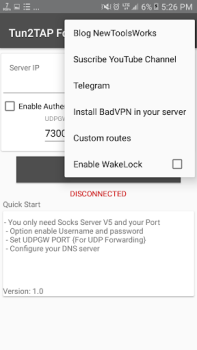 Herunterladen Tun2TAP Socks/HTTP to VPN Werkzeuge für Android Bildschirmfoto 4