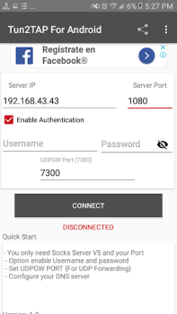 Herunterladen Tun2TAP Socks/HTTP to VPN Werkzeuge für Android Bildschirmfoto 7