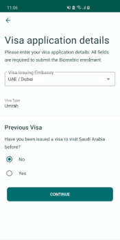 Herunterladen Saudi Visa Bio Reisen für Android Bildschirmfoto 3
