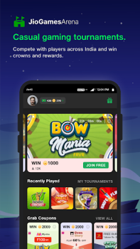 Herunterladen JioGames: Play, Win, Stream Unterhaltung für Android Bildschirmfoto 4