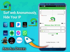 Herunterladen Zam VIP NET - Secure Fast VPN Kommunikation für Android Bildschirmfoto 2