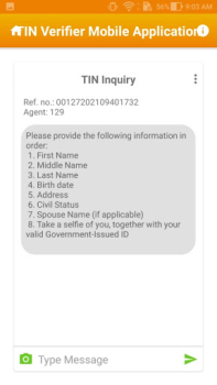 Herunterladen TIN Verifier Application Finanzen für Android Bildschirmfoto 4