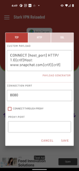 Herunterladen Stark VPN Reloaded Werkzeuge für Android Bildschirmfoto 3