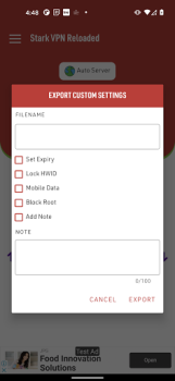 Herunterladen Stark VPN Reloaded Werkzeuge für Android Bildschirmfoto 4