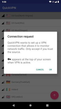 Herunterladen QuickVPN Werkzeuge für Android Bildschirmfoto 2