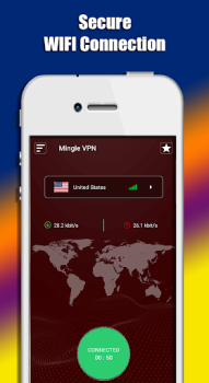 Herunterladen Mingle VPN (Fast VPN Proxy) Werkzeuge für Android Bildschirmfoto 2