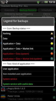 Herunterladen Titanium Backup Werkzeuge für Android Bildschirmfoto 3