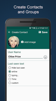 Herunterladen Fake Chat ChatsMock Text Prank Unterhaltung für Android Bildschirmfoto 2