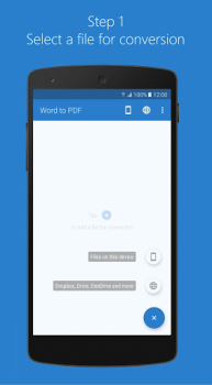 Herunterladen Word to PDF Arbeit für Android Bildschirmfoto 2